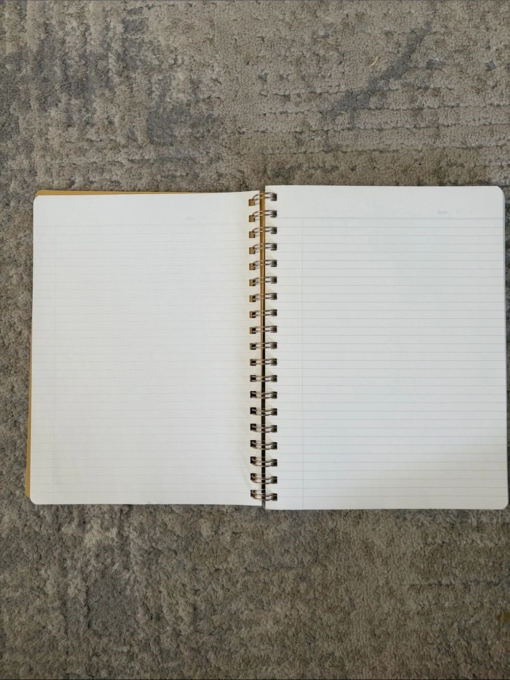 Fringe Studio Copper Brown Spiral Notebook with Gold Accents